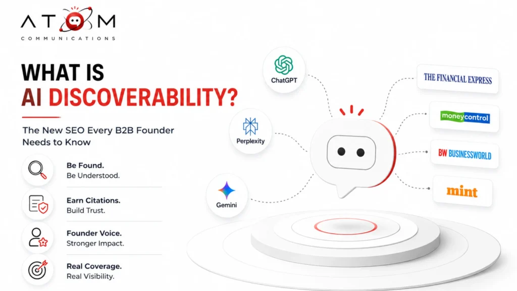 AI discoverability and GEO for B2B founders through AI search and PR