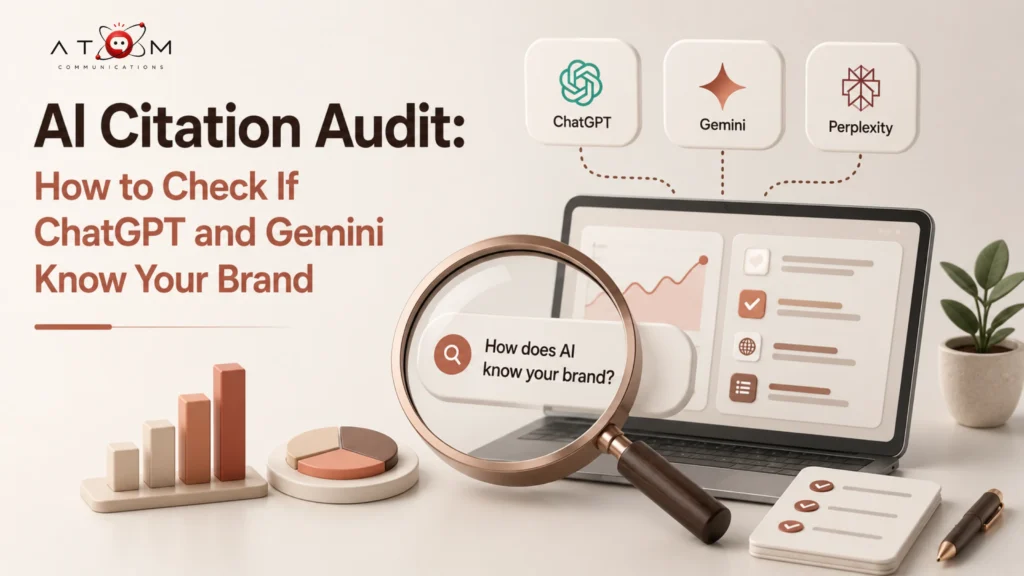 AI citation audit showing how brands appear in ChatGPT, Gemini and Perplexity