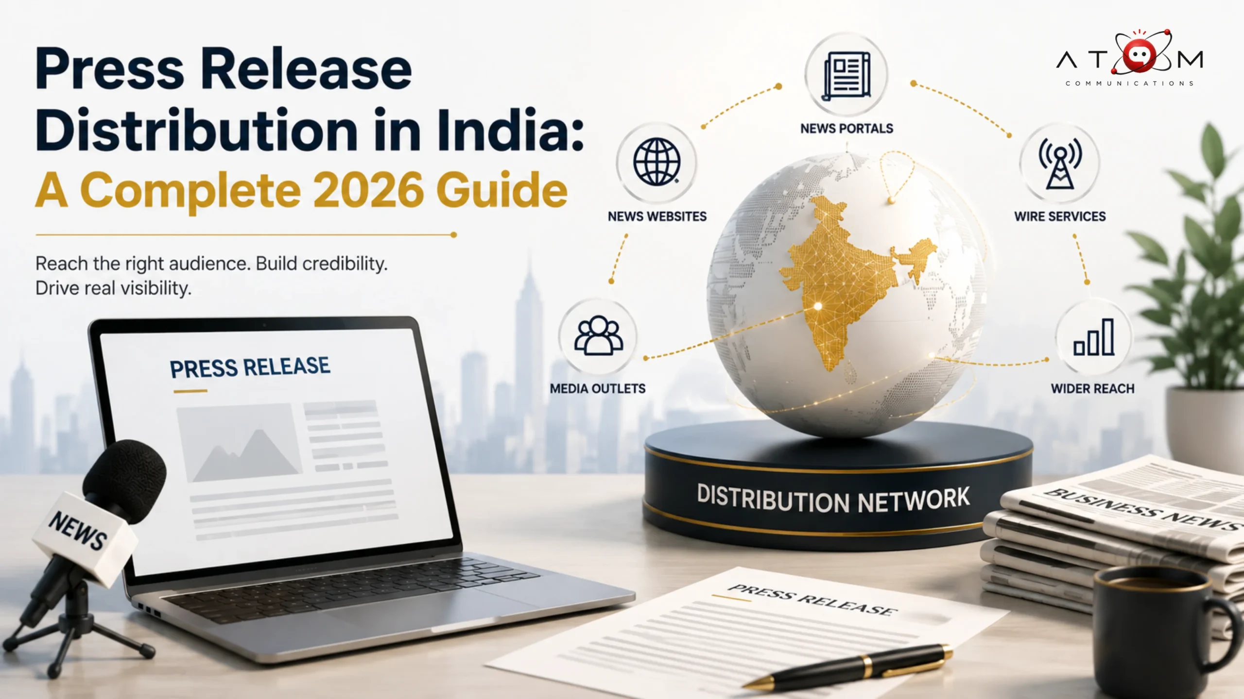 Press release distribution in India through media outlets, wire services and targeted journalist outreach