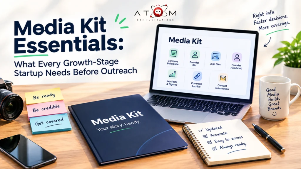 Media kit essentials for growth-stage startups before media outreach